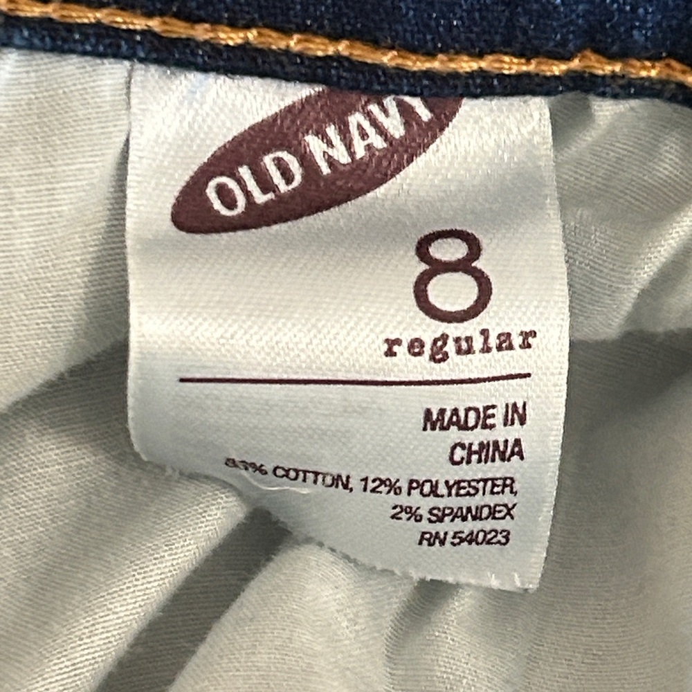 Old Navy 'Flirt' dark wash skinny jeans. size 8 Regular - Picture 6 of 7